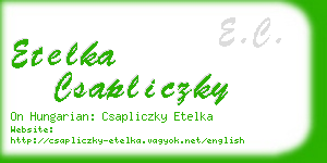 etelka csapliczky business card